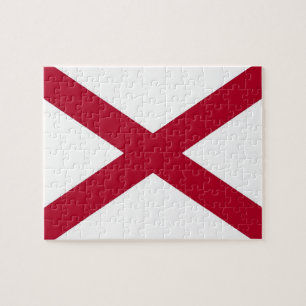 Pussel med Flagga i Alabama-staten