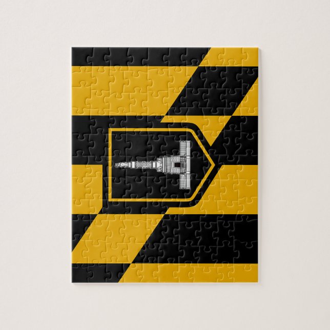 Pussel med Flagga i Baltimore City (Vertikal)