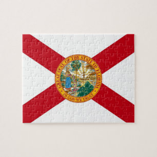 Pussel med Flagga i delstaten Florida