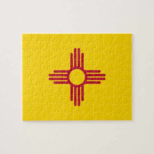 Pussel med Flagga i New mexico (Horisontell)