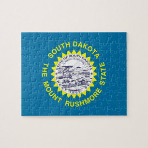 Pussel med Flagga i South Dakota-staten