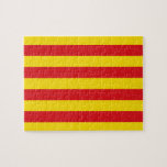 Pussel med Flagga Katalonien, Spanien<br><div class="desc">Fira kärlek för Katalonien med detta patriotiska pussel som har den pulserande Flagga Katalonien, Spanien! Detta vackert utarbetade pussel visar senyerans ikoniska röda och gult rand som symboliserar Kataloniens rik kulturarv och starka regionala identitet. Perfekt för puzzelentusiaster och fläkt i det katalanska pridet, detta utmanande och engagerande pussel ger många...</div>