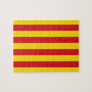 Pussel med Flagga Katalonien, Spanien