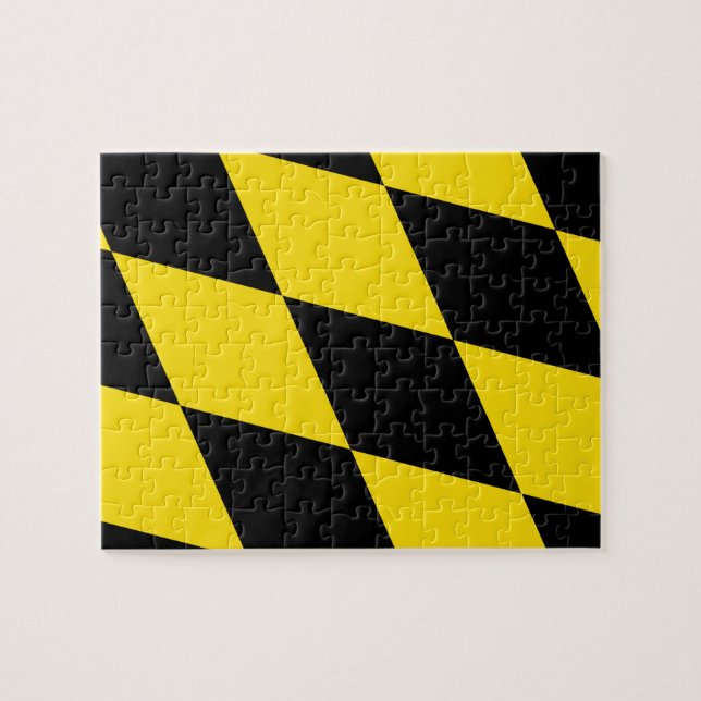 Pussel med Flagga München (Horisontell)