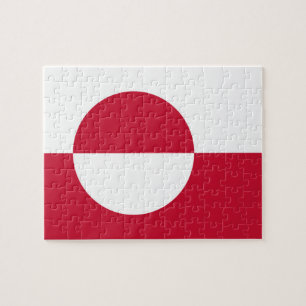 Pussel med Grönlands Flagga