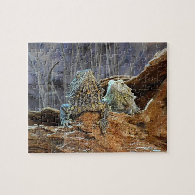 Pussel med två nyfikna lyster (Horisontell)