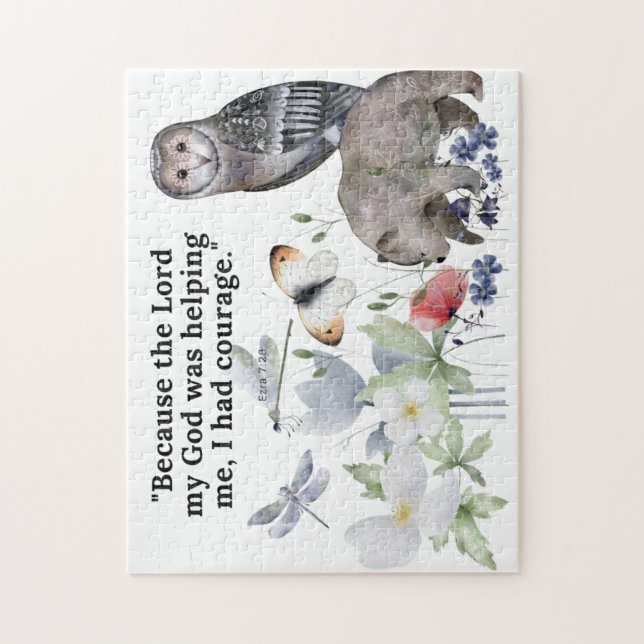Pussel med vackert versum från bibeln (Vertikal)