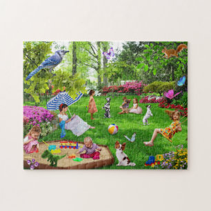 pussel naturområdet puzzle för barn animal hund