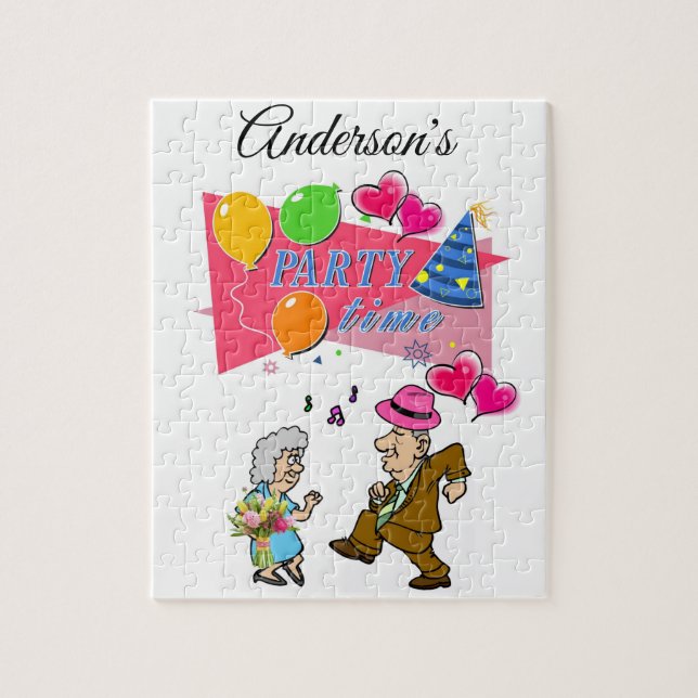 Pussel Party-tiden Gamla par Dancing (Vertikal)