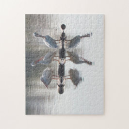 Pussel - Pelikaner och reflektioner