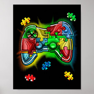 Pussel Piec för videokamerans för autism Poster