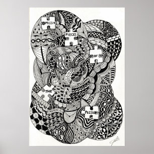 Pussel saknas Biet Poster