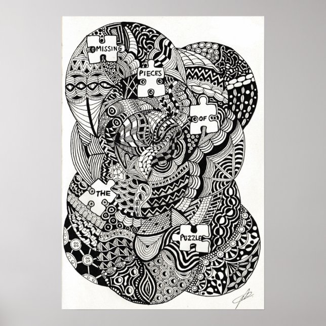 Pussel saknas Biet Poster (Framsidan)