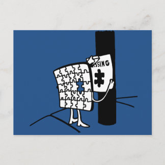 Pussel saknas vykort