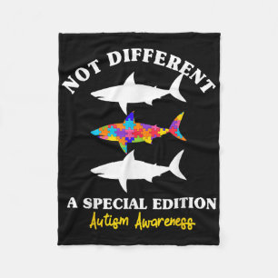 Pussel Shark Autism Awareness Autism Moms Fleecefilt