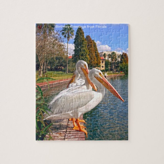 Pussel Sjön Pelican Florida (Vertikal)