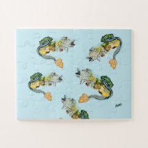 Pussel: Skolan i fiskbuss