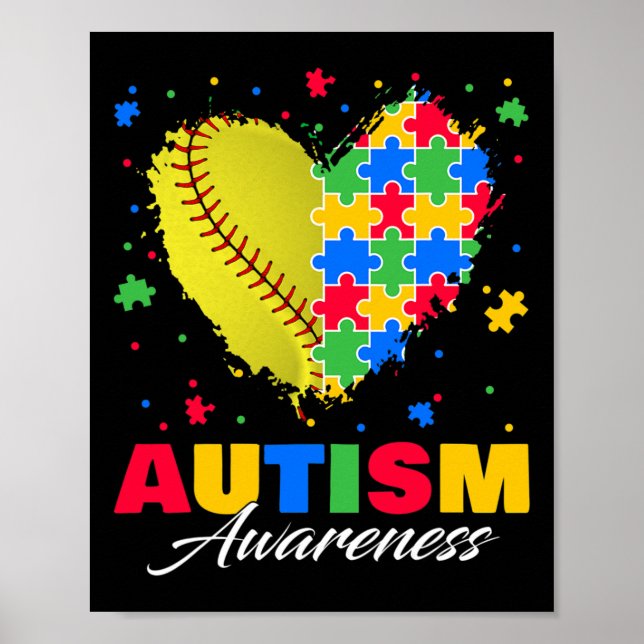 Pussel Softbyll Ll Heart Autism Awareness Autistic Poster (Framsidan)