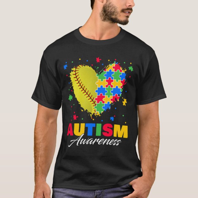 Pussel Softbyll Ll Heart Autism Awareness Autistic T Shirt (Framsida)