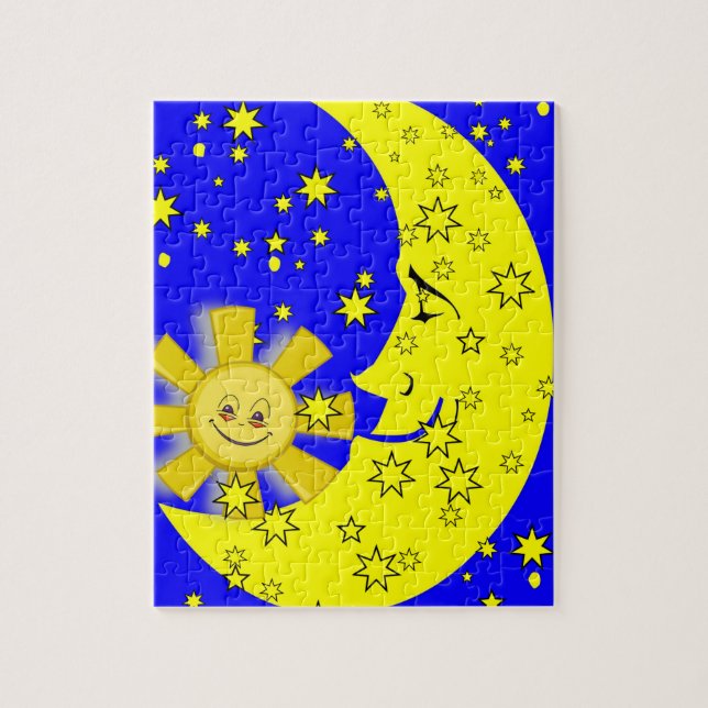 Pussel Sol Måne Stars (Vertikal)