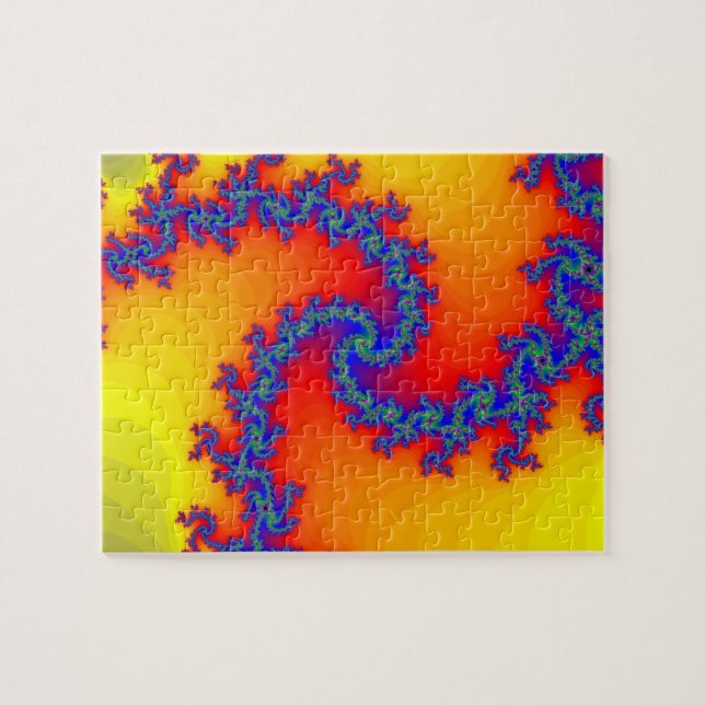 Pussel: Spiral Fractaldesign Pussel (Horisontell)