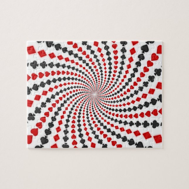 Pussel: Uppspelningskort Kostym: Spiral Mönster Pussel (Horisontell)