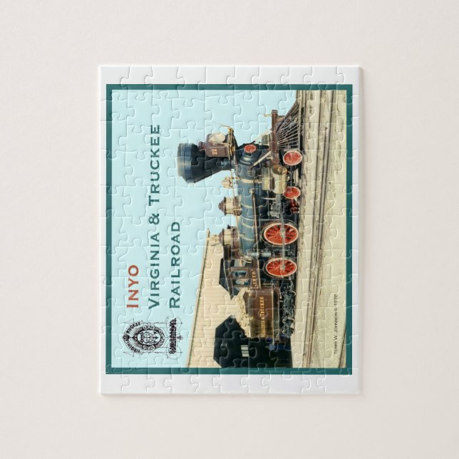 pussel - V&T-järnvägmotor Inyo (Vertikal)