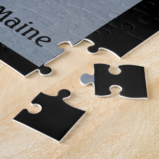 Pussel w/Box "för strand" Boothbay hamn 11x14