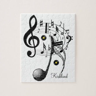 Pussel White and Black Musik noter