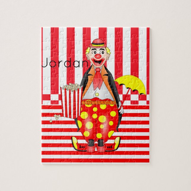 Pussel White Red Rand Clown Popcorn (Vertikal)