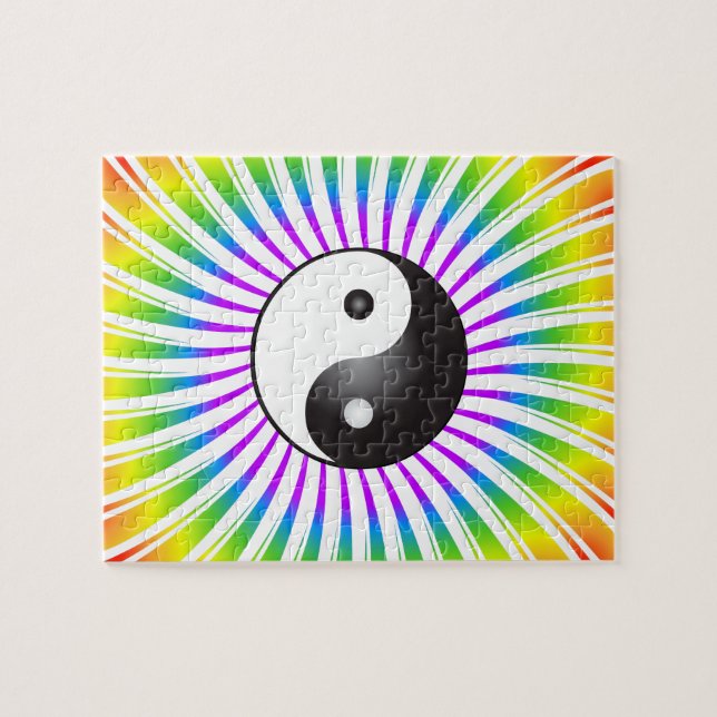 Pussel: Yin Yang & Spiral Design Pussel (Horisontell)