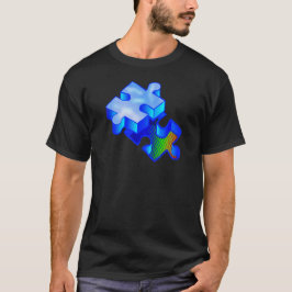 pusselbiet för Autism 3d T-shirt