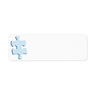 Pusselbietreturetiketter Returadress Etikett
