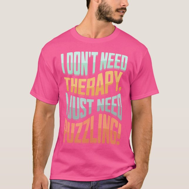 Pusselbitar Pussel Lösning Pussel T Shirt (Framsida)