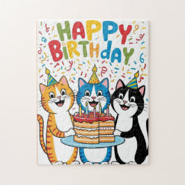 Pusselklipp födelsedagskort pussel