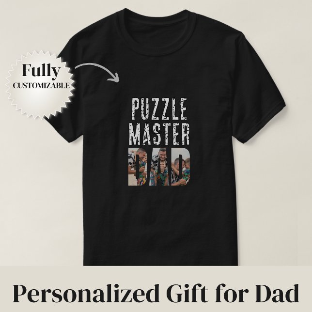 Pusselmästare Pappa T Shirt (Puzzle Master Dad T-Shirt)