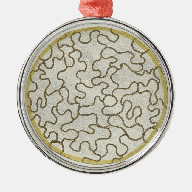 Pusselprydnad Julgransprydnad Metall (Framsidan)