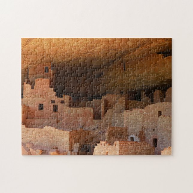 Pusselsågning i Mesa Verde nationalpark. Pussel (Horisontell)