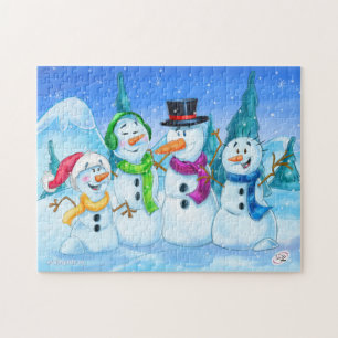 Pusselsnögubbefamilj Pussel