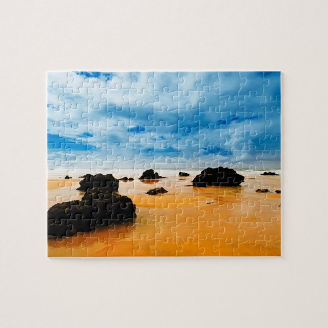 Pusselspel-Strandscen Pussel (Horisontell)