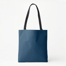 Pussian Blue Solid Tote Bag