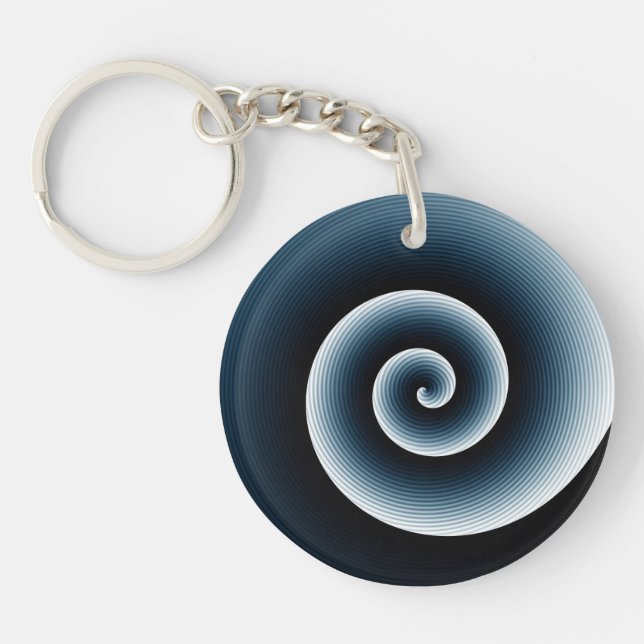 Pussian Blue Spiral Mönster (Framsidan)