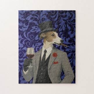 Pussig Greyhound Herr i Kostym Pussel