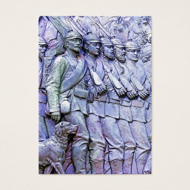 Pussisk soldat,Marching (5) Visitkort (Framsidan)