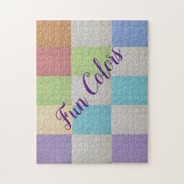 Pusslor färgstarka pussel (Vertikal)