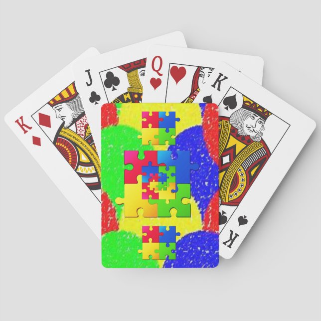 Pusslor för uppspelningskort spel kort (Baksidan)