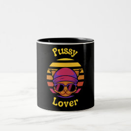 Pussy älskare retro design Kaffe koppar