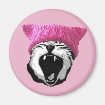 Pussy-hat Magnet - runda