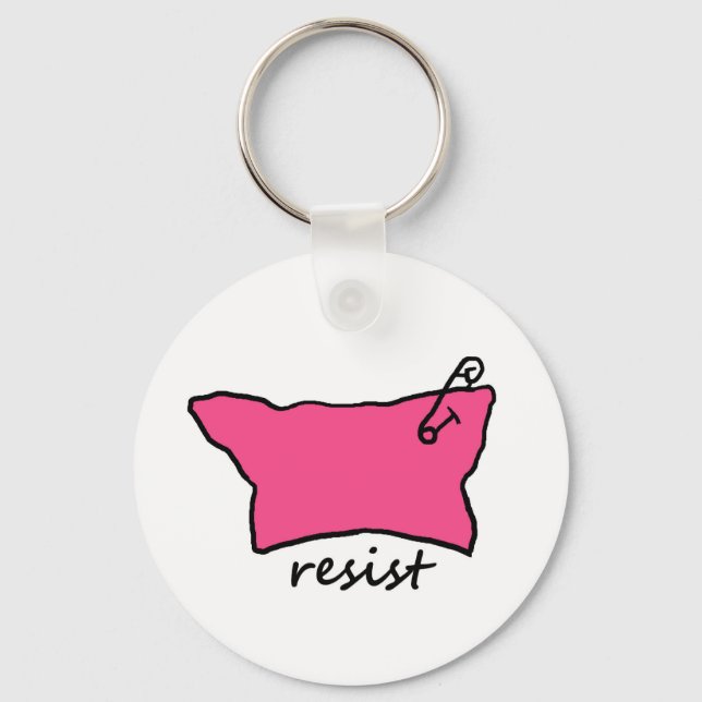 Pussy Hat Resist-nyckelkedja Nyckelring (Framsida)