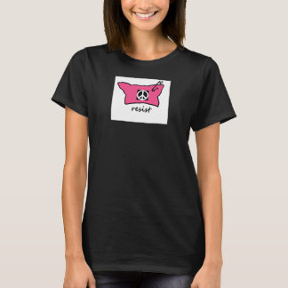 Pussy Hat Resistt-shirt med fredstecken T Shirt